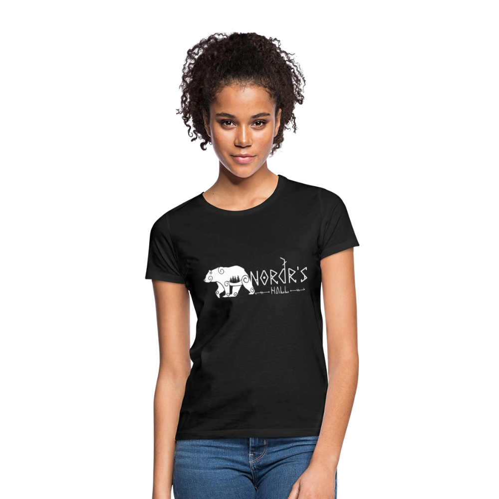 T-shirt Femme ours polaire - noir