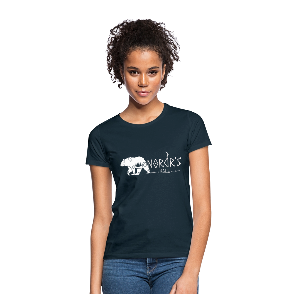 T-shirt Femme ours polaire - marine
