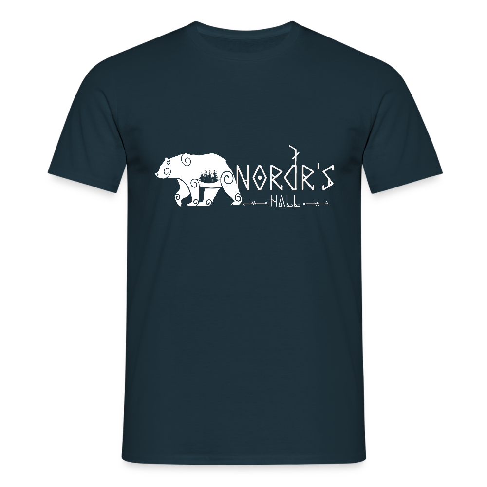 T-shirt Homme ours polaire - marine