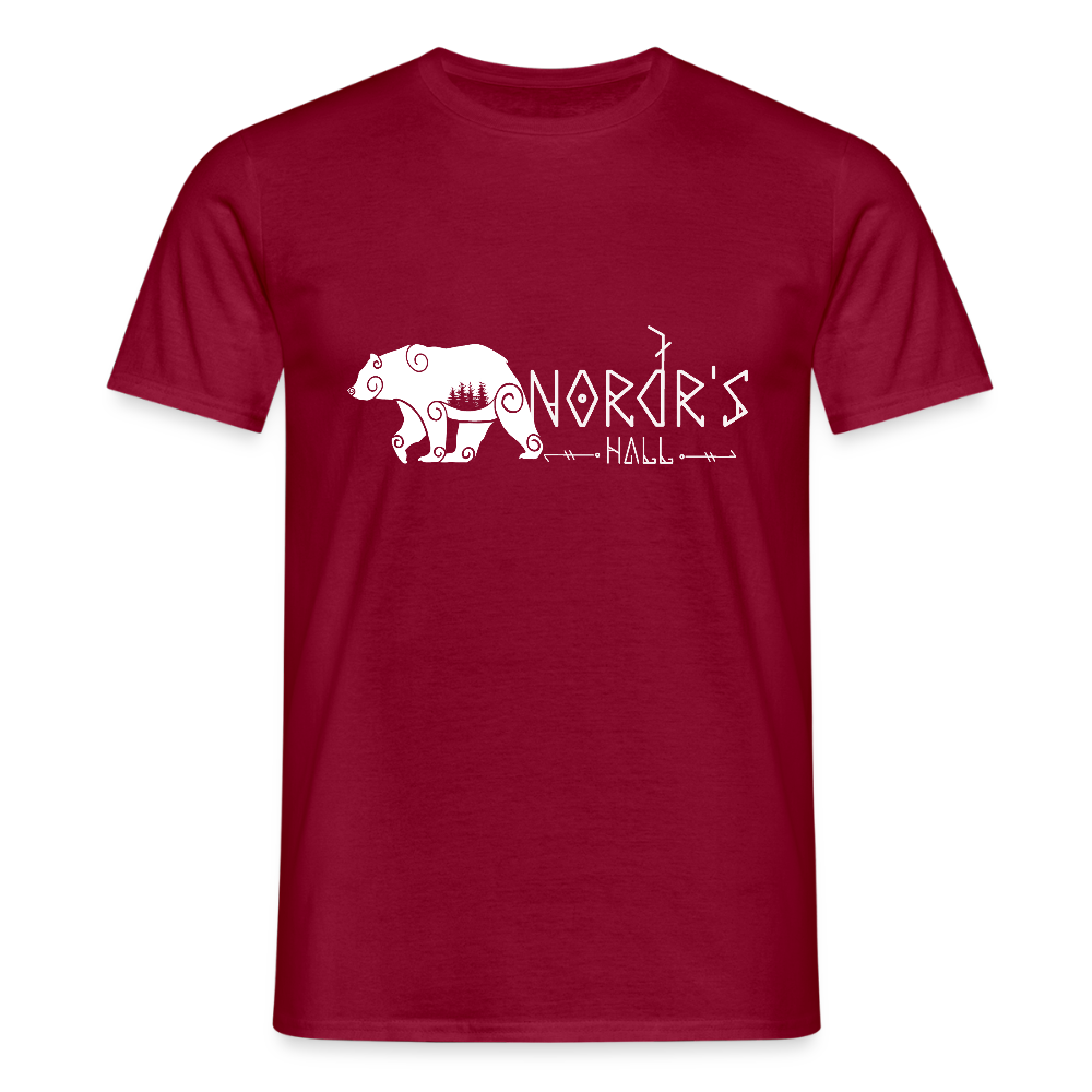 T-shirt Homme ours polaire - rouge brique