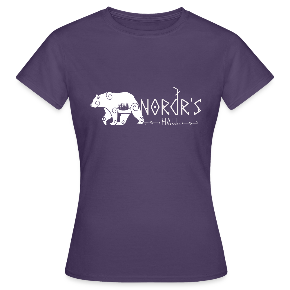 T-shirt Femme ours polaire - violet foncé