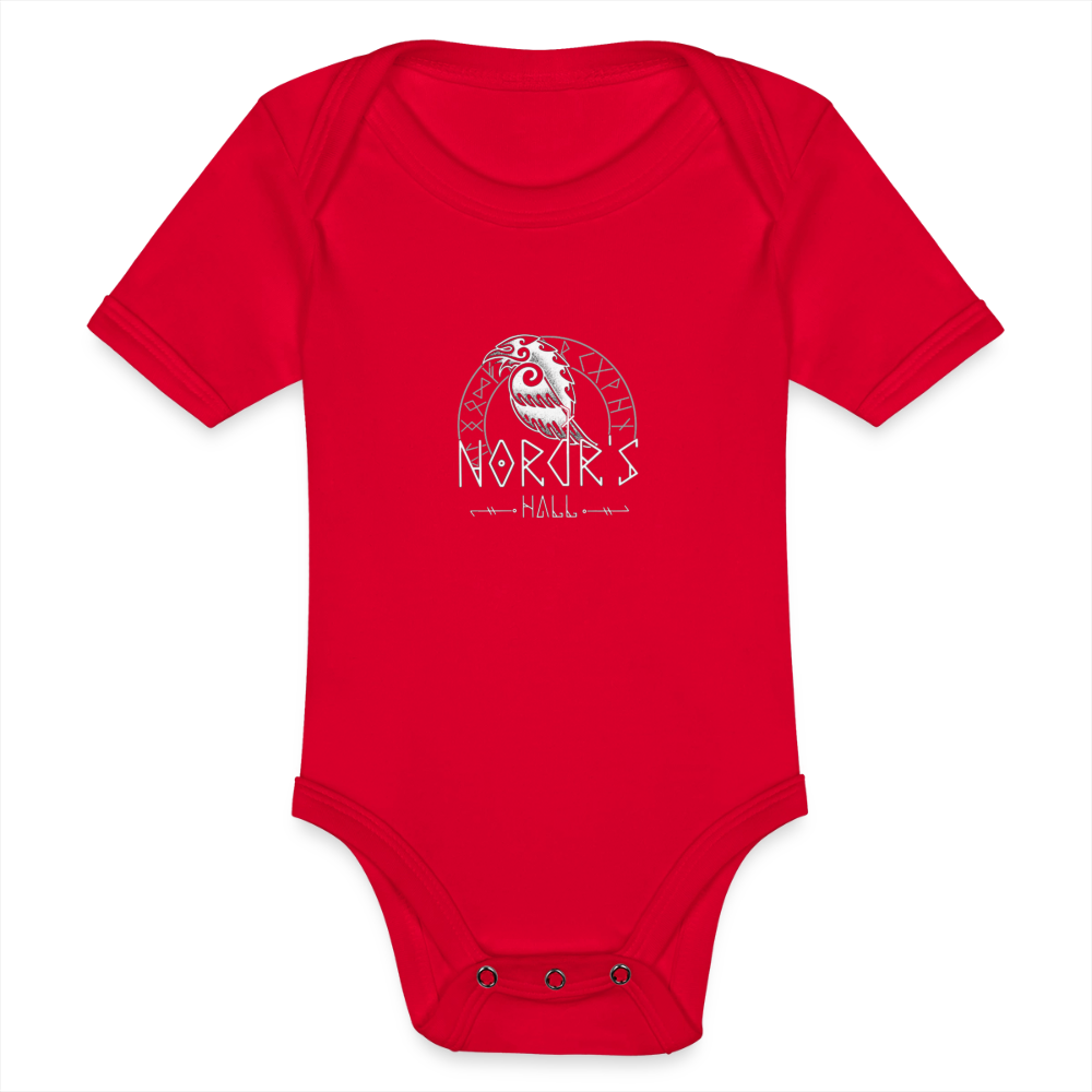 Body Bébé bio manches courtes - rouge