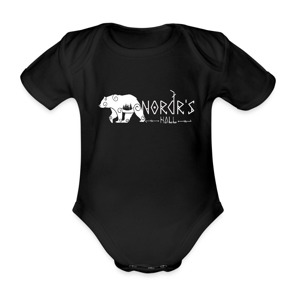 Body Bébé bio manches courtes - noir