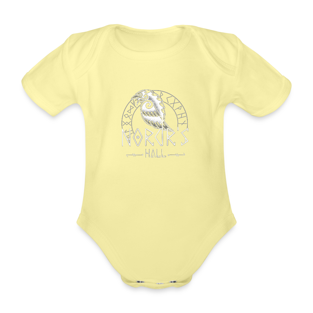 Body Bébé bio manches courtes - jaune délavé
