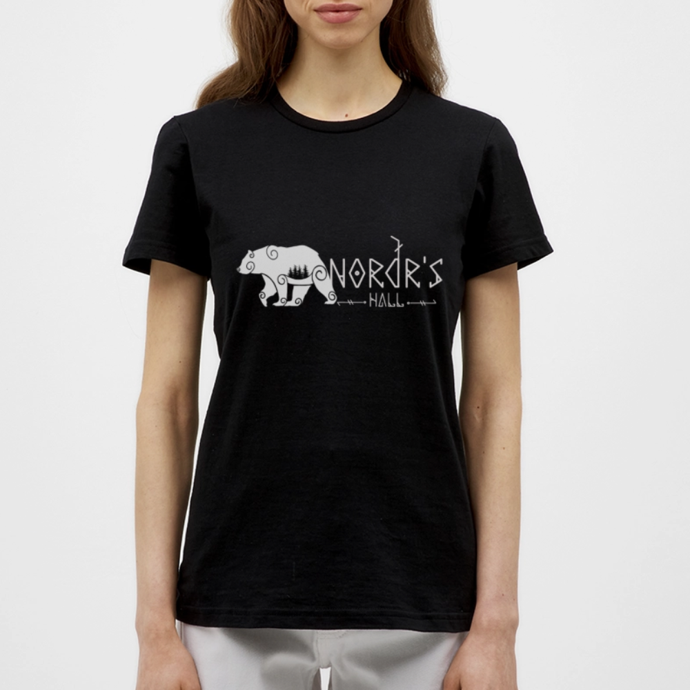 T-shirt Femme ours polaire - noir