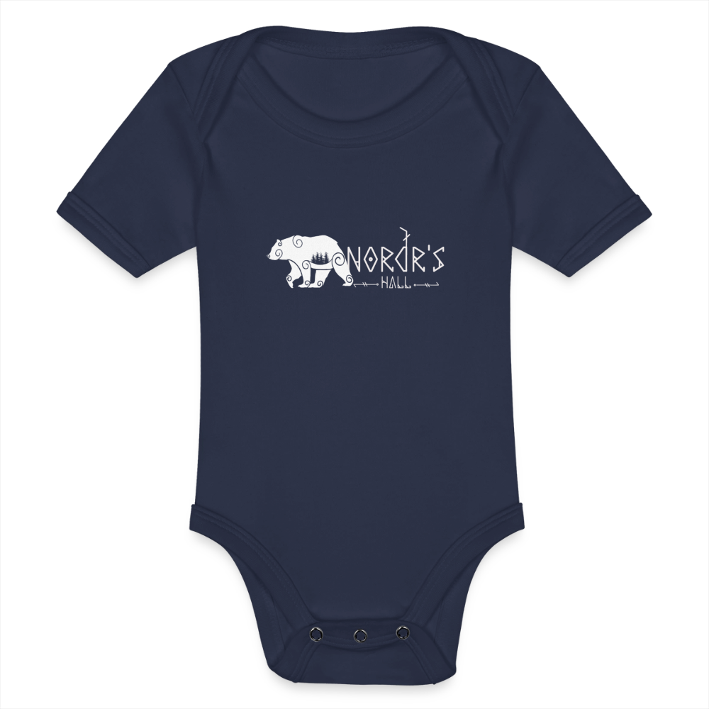 Body Bébé bio manches courtes - marine foncé