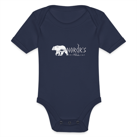 Body Bébé bio manches courtes - marine foncé