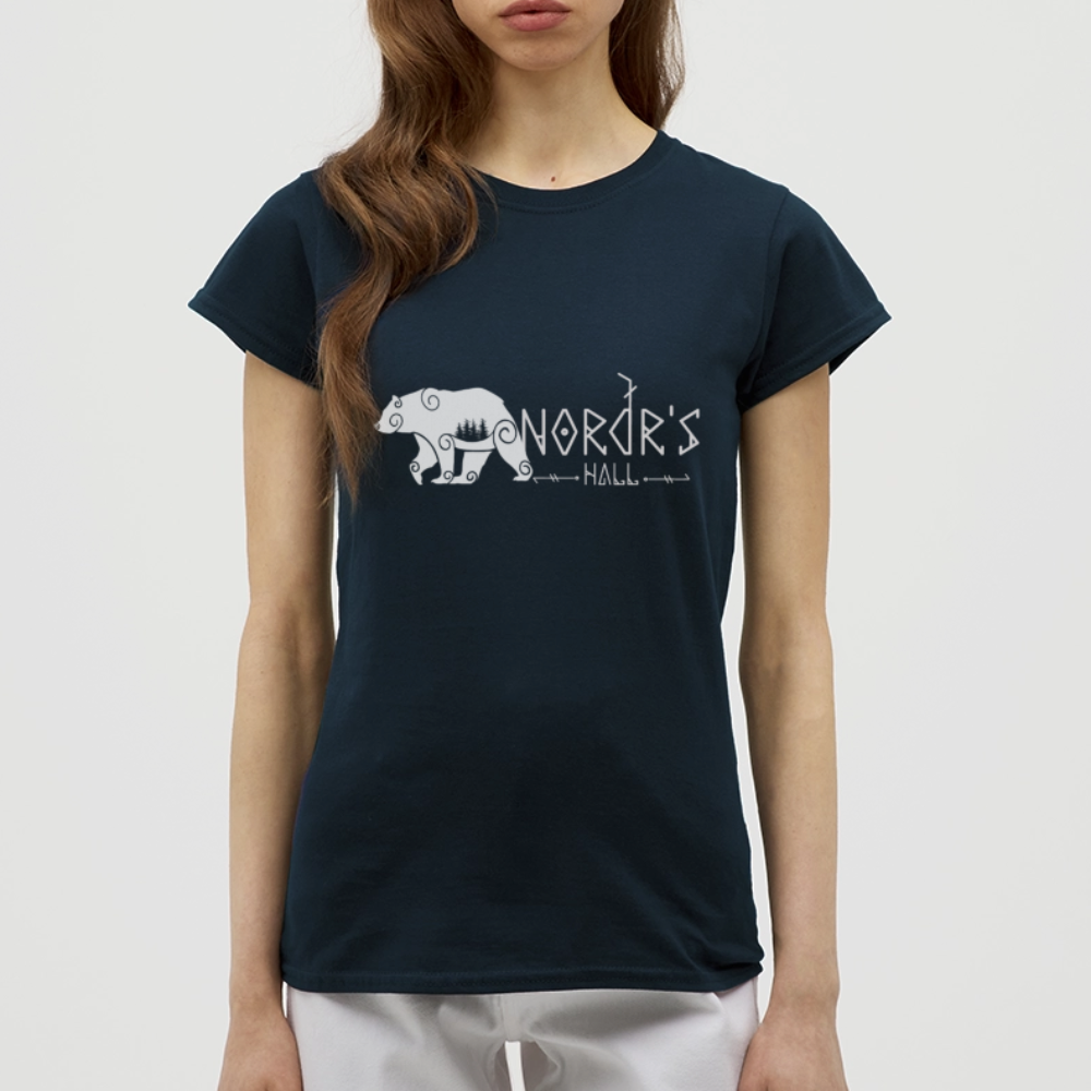 T-shirt Femme ours polaire - marine