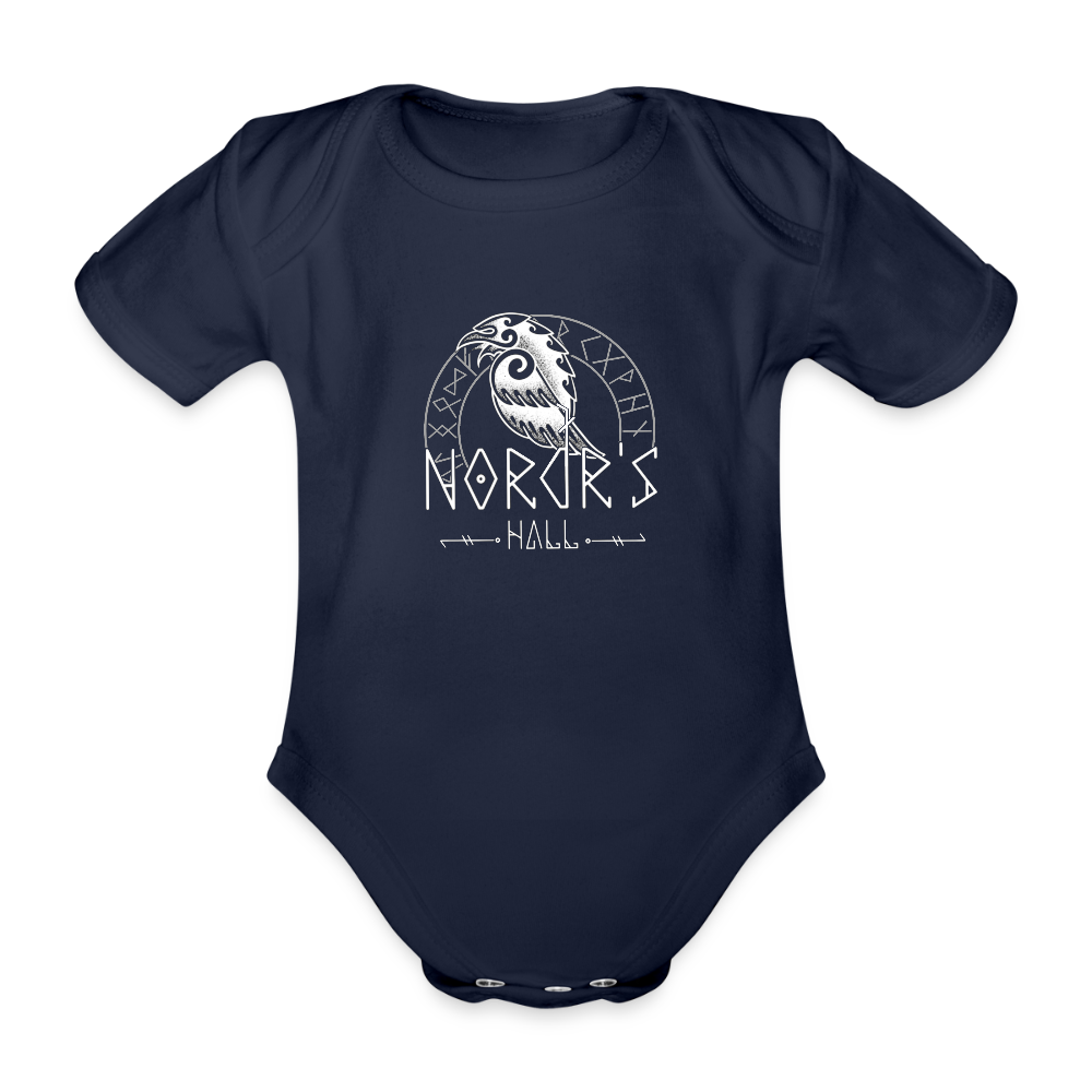 Body Bébé bio manches courtes - marine foncé