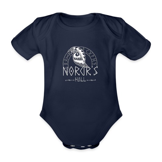 Body Bébé bio manches courtes - marine foncé