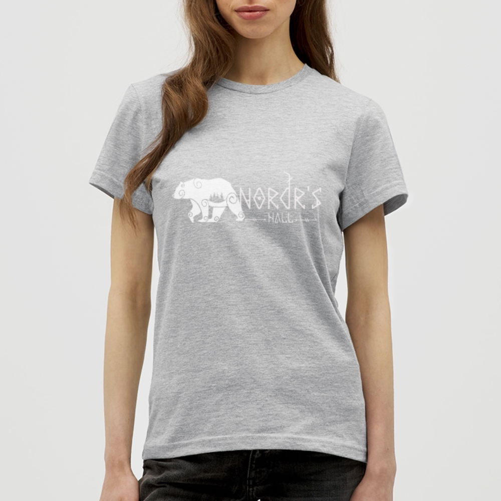T-shirt Femme ours polaire - gris chiné