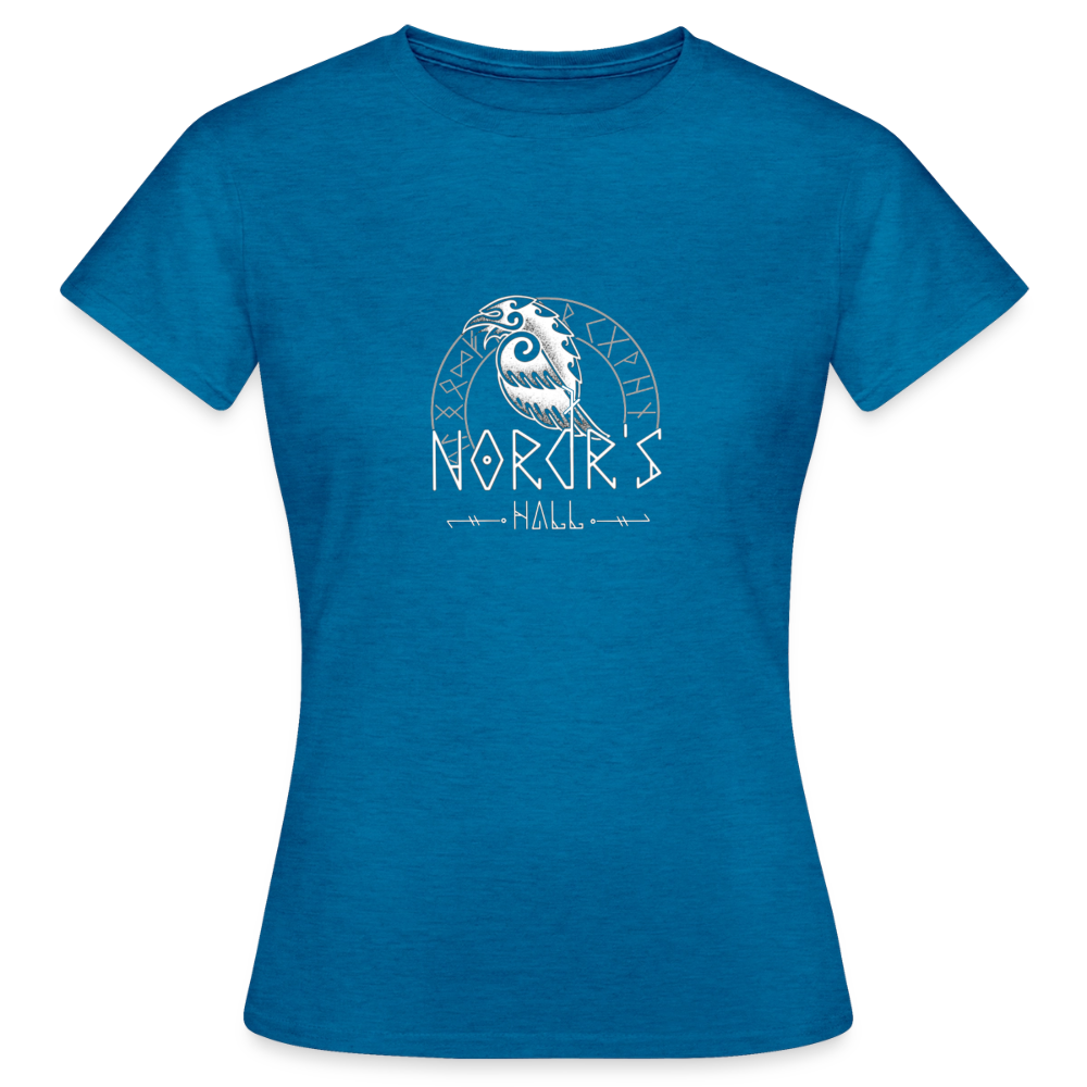 T-Shirt femme - bleu saphir antique chiné