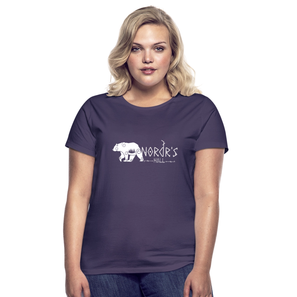 T-shirt Femme ours polaire - violet foncé