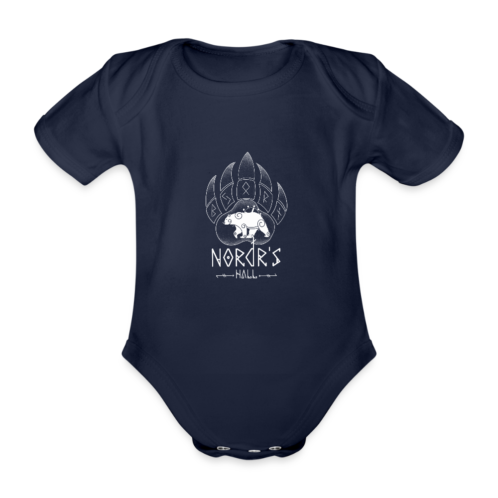 Body Bébé bio manches courtes - marine foncé