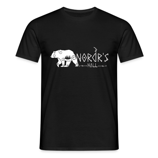 T-shirt Homme ours polaire - noir
