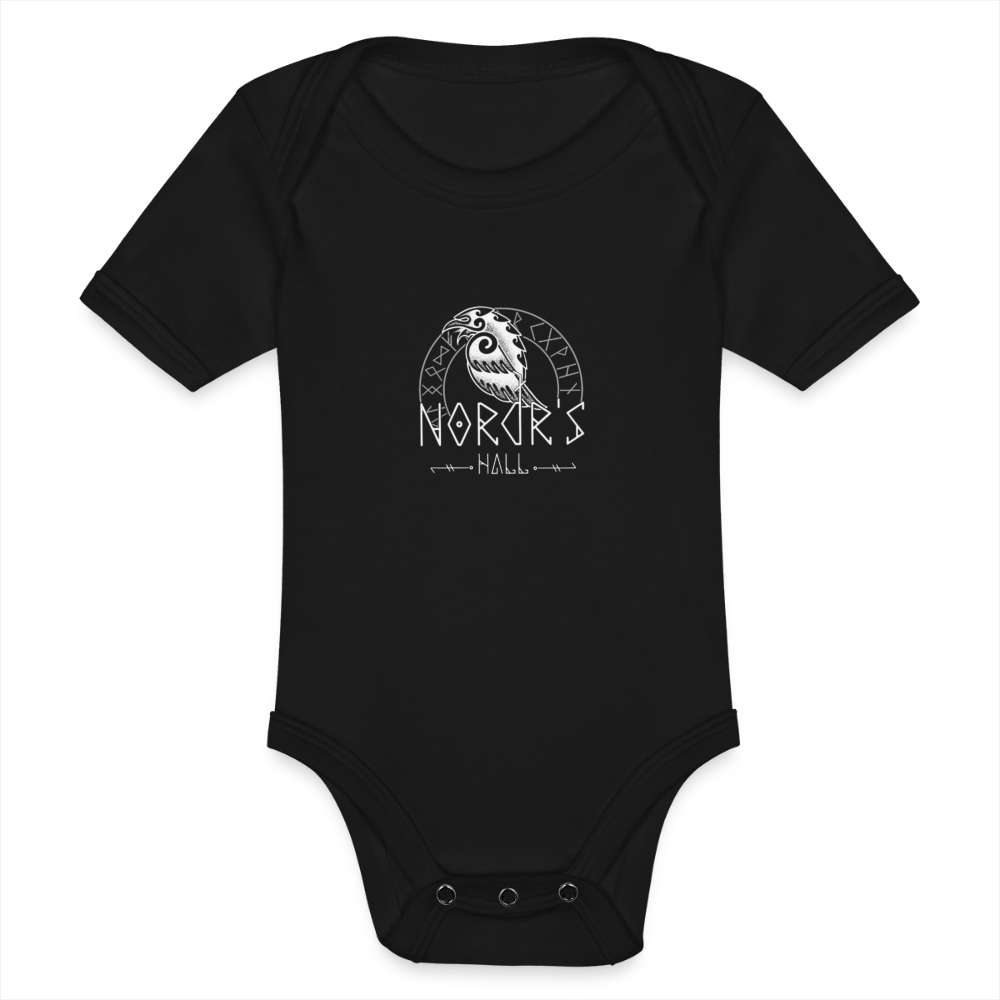 Body Bébé bio manches courtes - noir