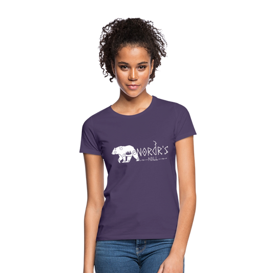T-shirt Femme ours polaire - violet foncé