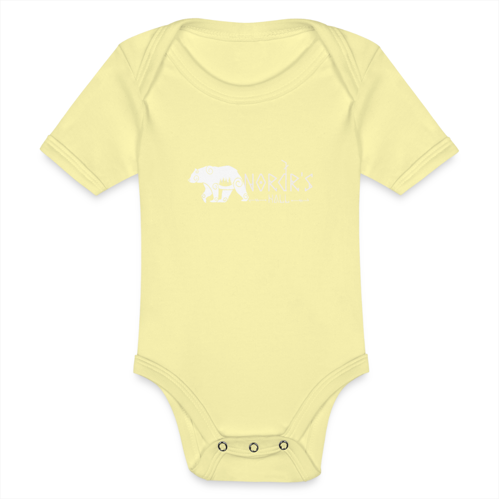 Body Bébé bio manches courtes - jaune délavé