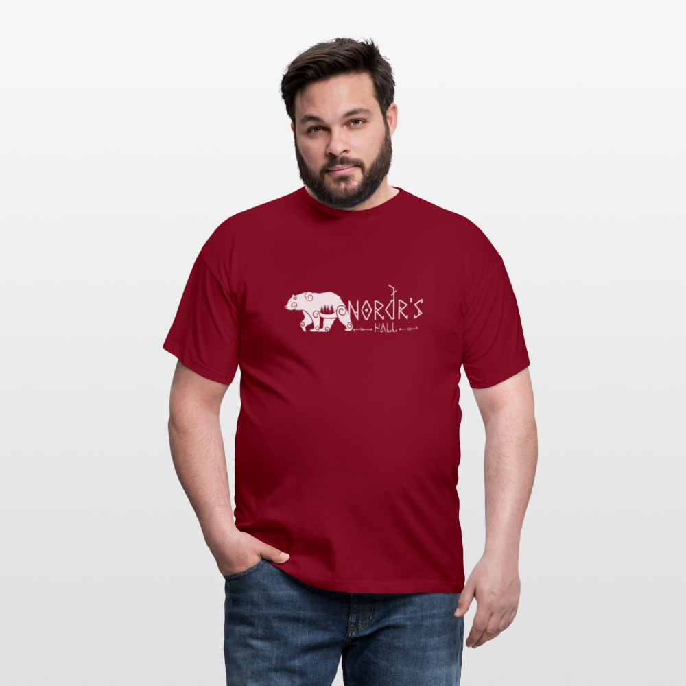 T-shirt Homme ours polaire - rouge brique
