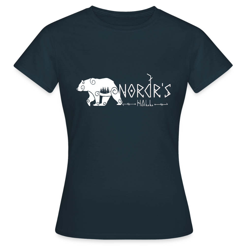 T-shirt Femme ours polaire - marine