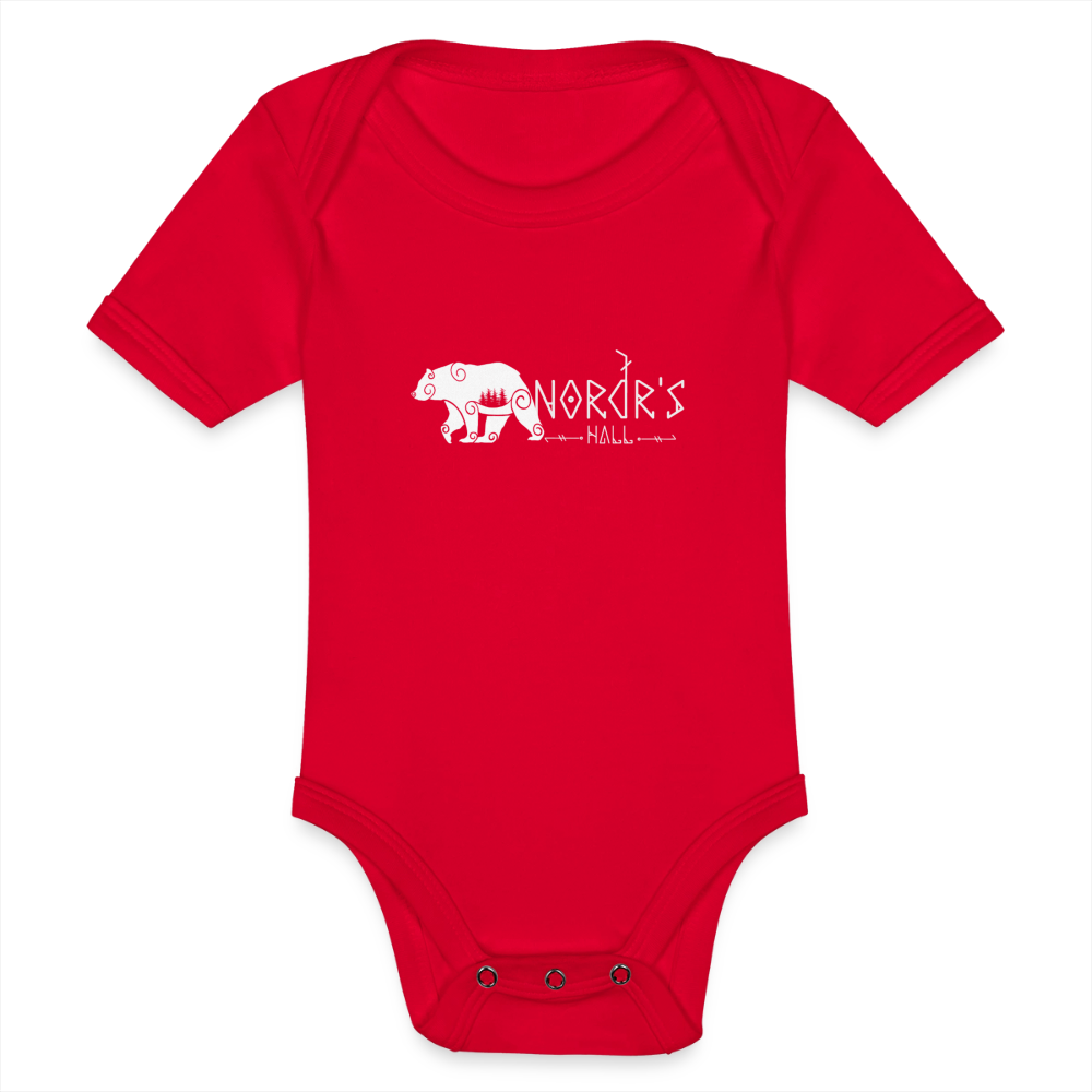 Body Bébé bio manches courtes - rouge