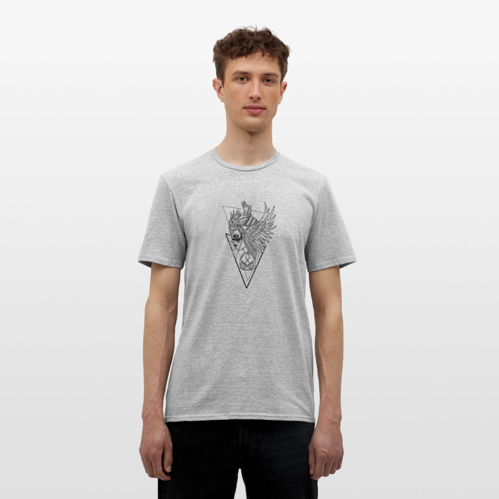 T-shirt Homme - gris chiné