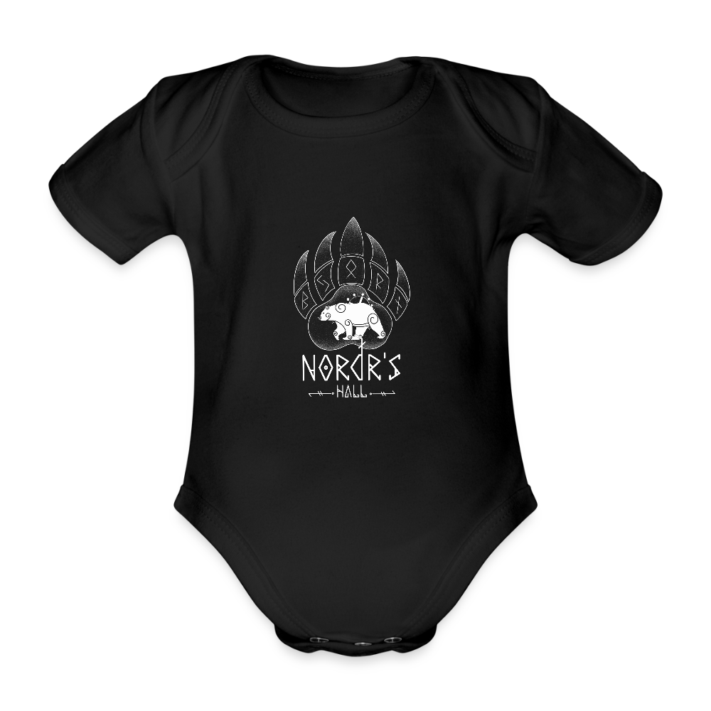 Body Bébé bio manches courtes - noir