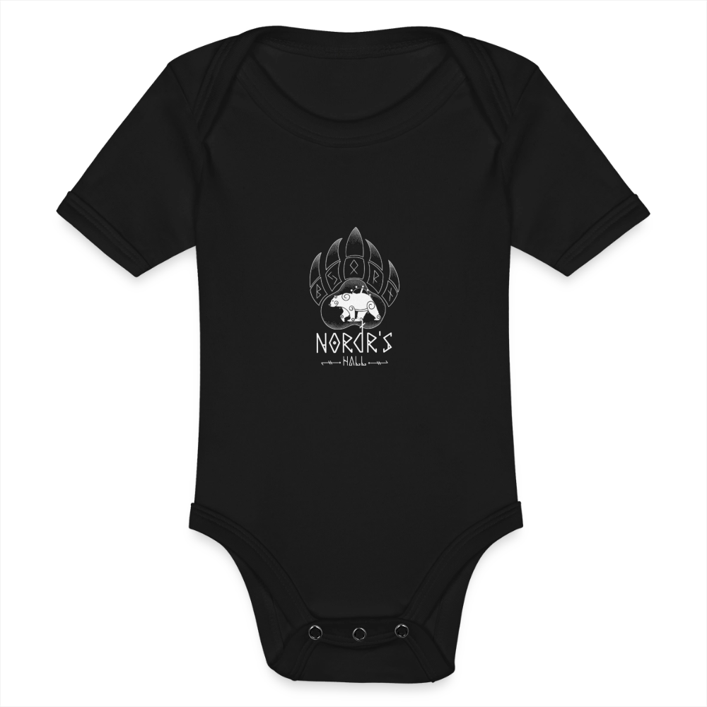 Body Bébé bio manches courtes - noir