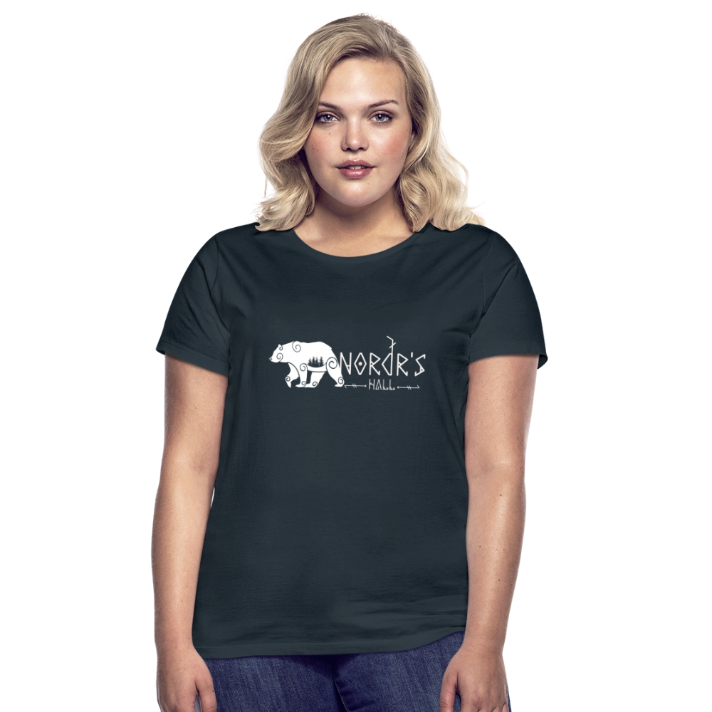 T-shirt Femme ours polaire - marine