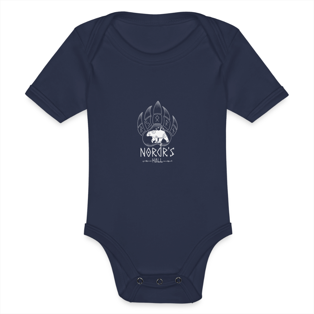 Body Bébé bio manches courtes - marine foncé