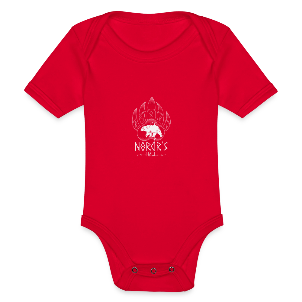 Body Bébé bio manches courtes - rouge