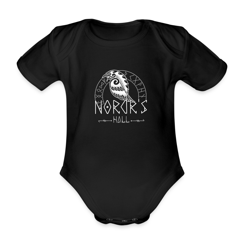 Body Bébé bio manches courtes - noir