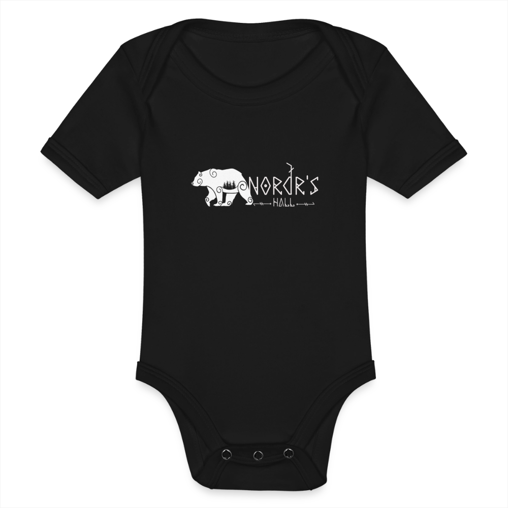 Body Bébé bio manches courtes - noir
