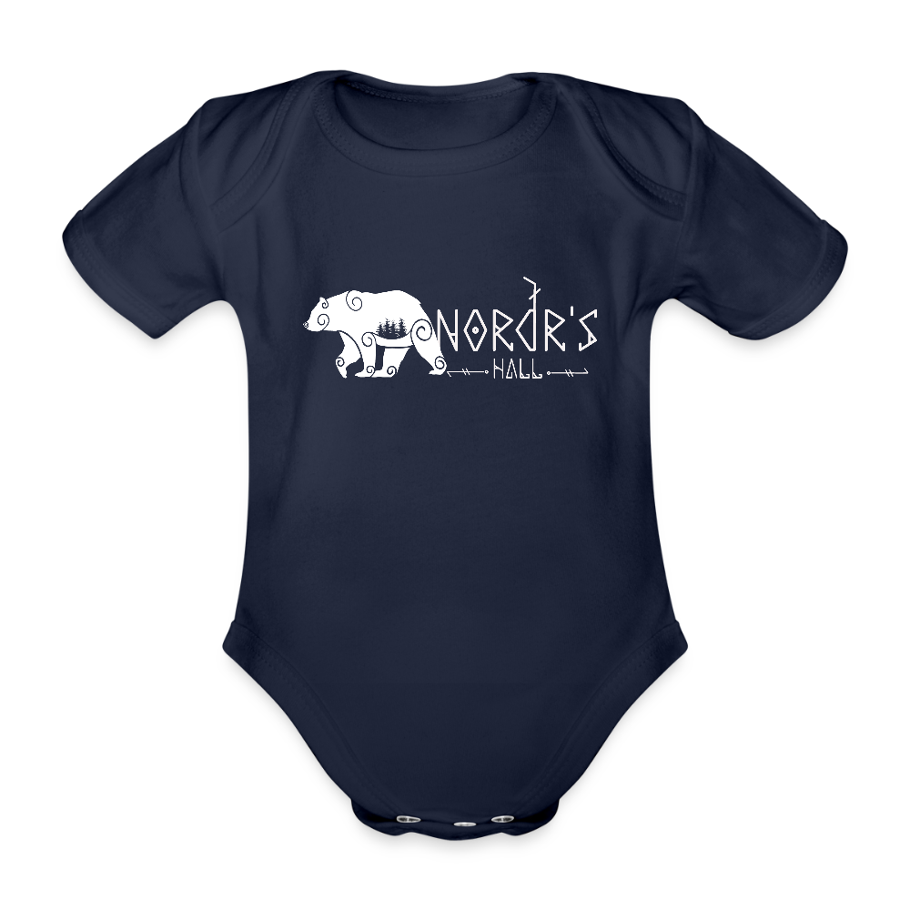 Body Bébé bio manches courtes - marine foncé