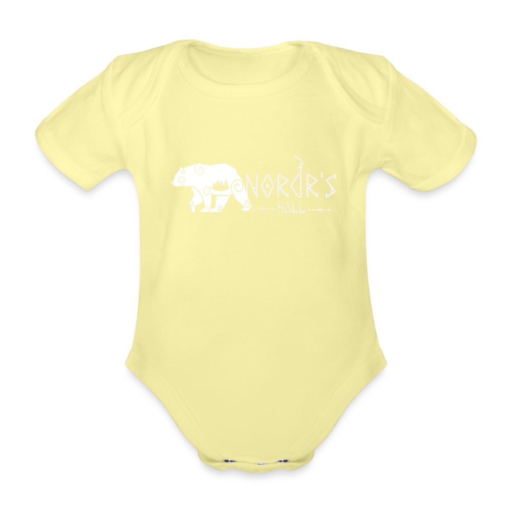 Body Bébé bio manches courtes - jaune délavé