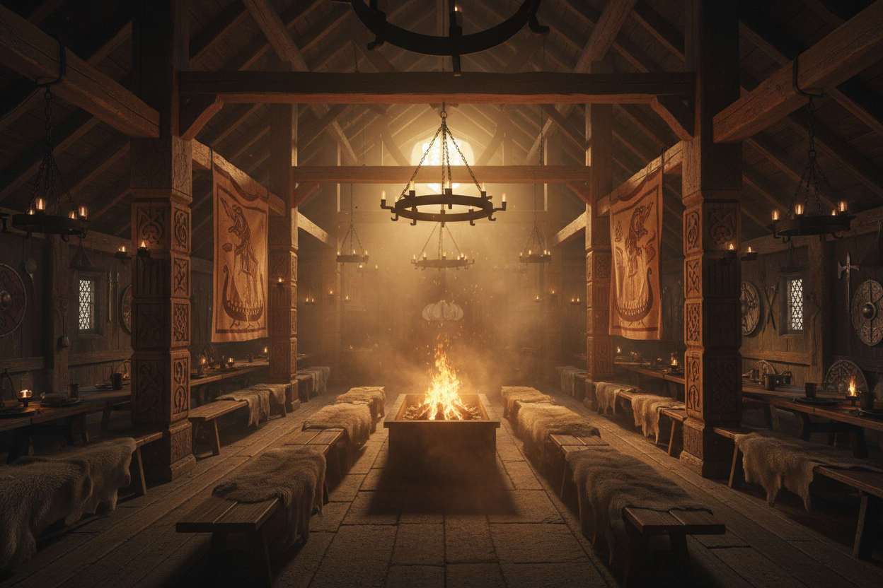 Bannière ambiance viking Nordr's Hall